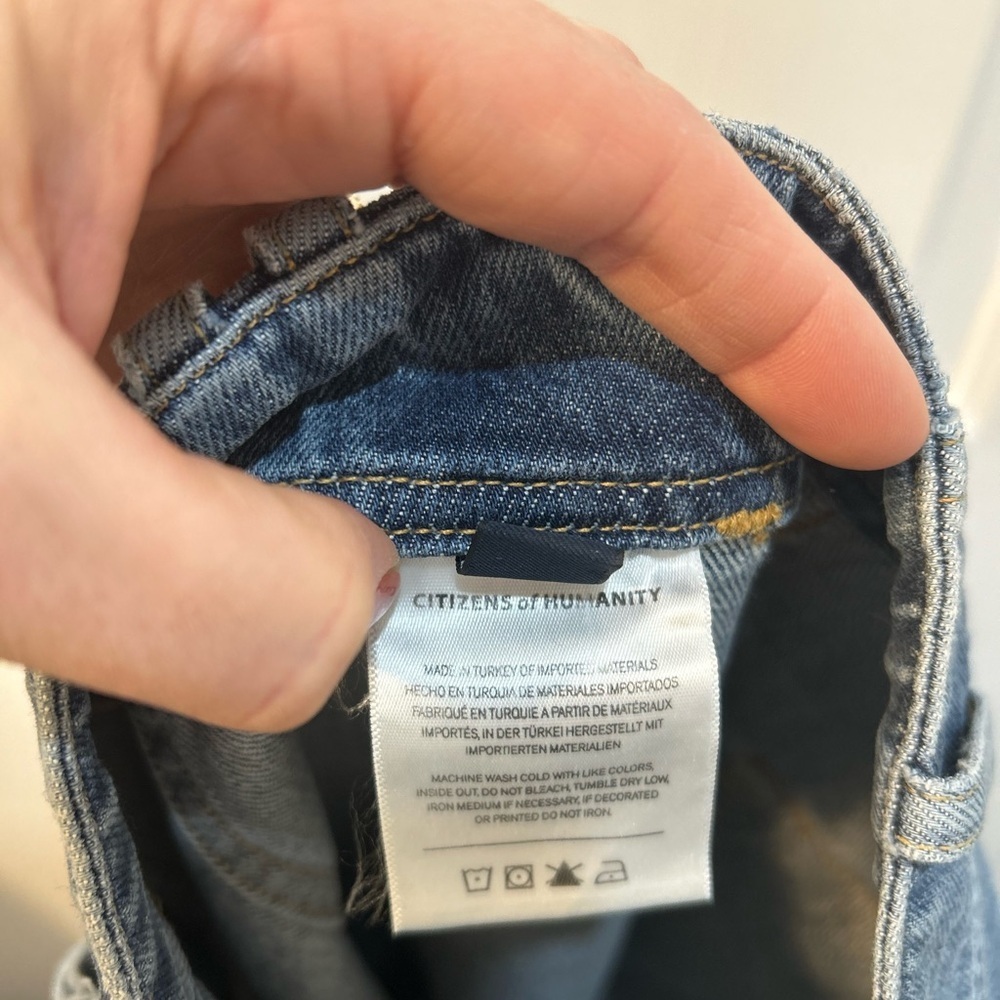 NWT Citizens Of Humanity Agni Utility Jeans Women Jogger Sz 27 Button Fly Barrel - Picture 13 of 15
